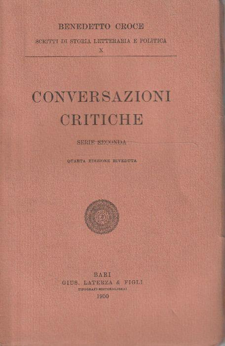 CONVERSAZIONI E CRITICHE SERIE 2
